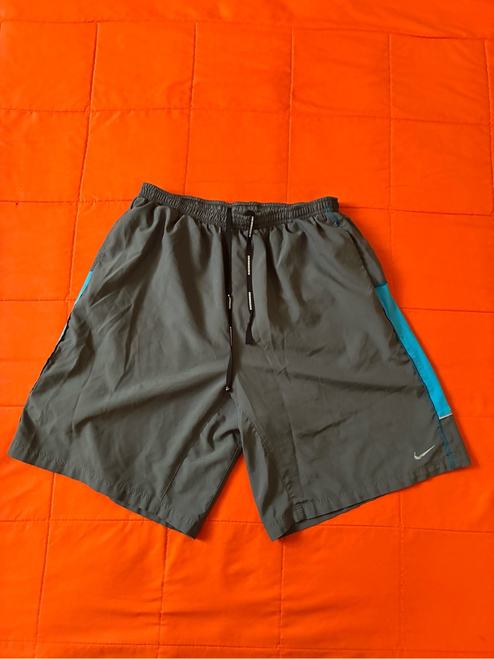Nike Running Shorts Mens Large Flex Stride Dri-fit Brief Lined Grey